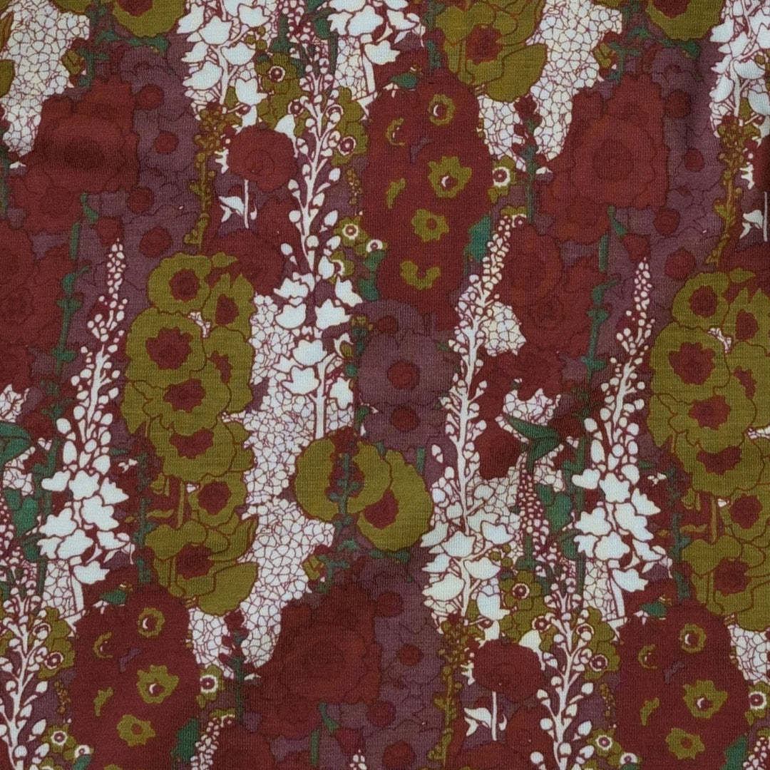 long sleeve crew neck pj set | hollyhock | bamboo