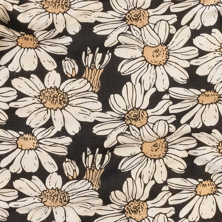 long sleeve zipper footie | northwest daisy | lenzing modal