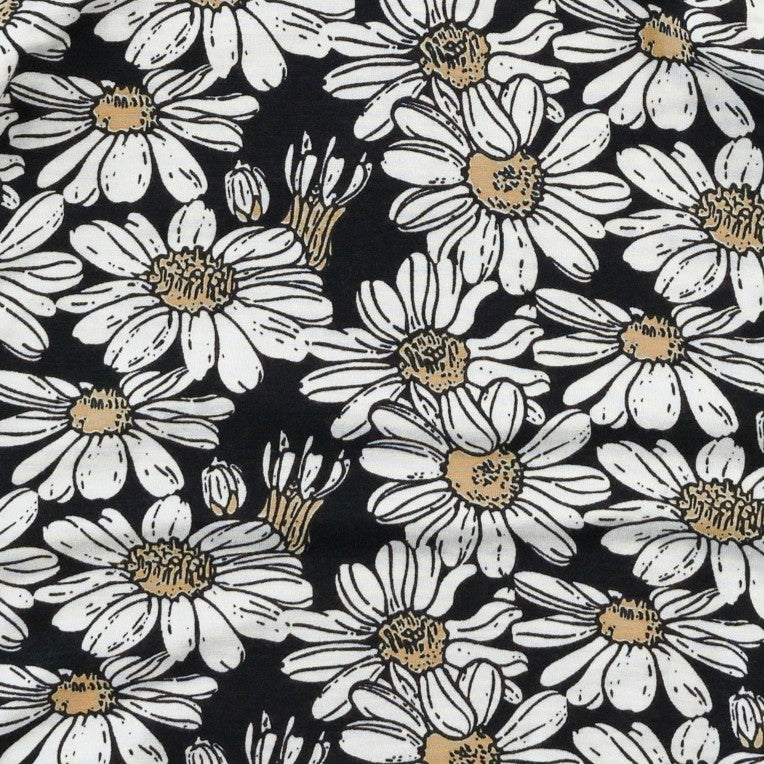 short sleeve ringer tee | northwest daisy | bamboo