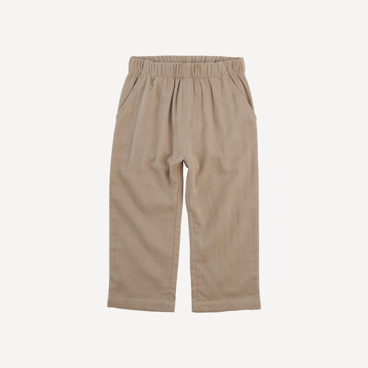relaxed pant | nougat | organic cotton gauze