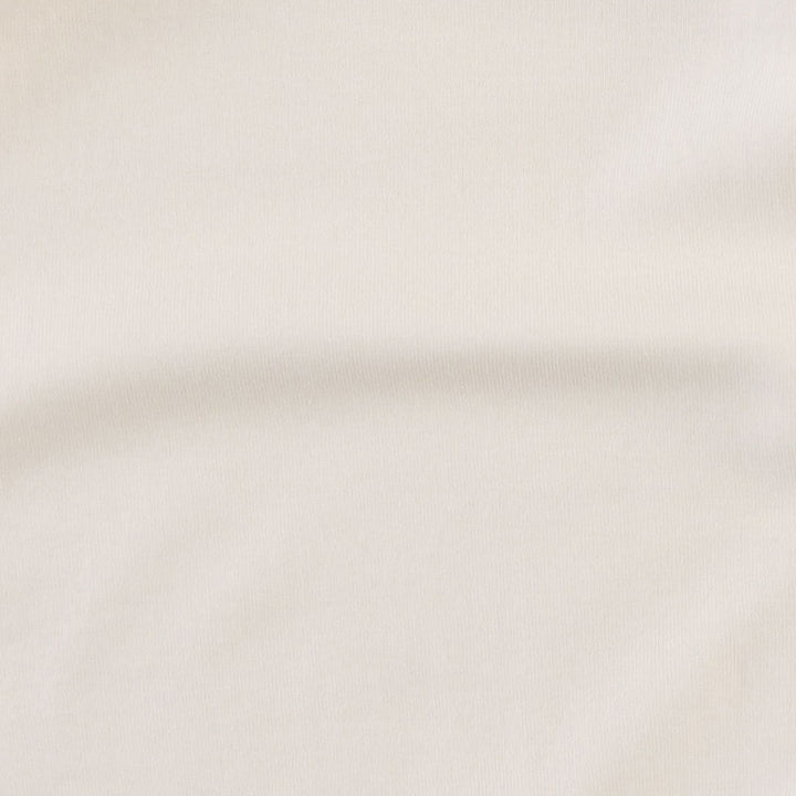 long sleeve lap neck bodysuit | coconut | organic cotton flat rib