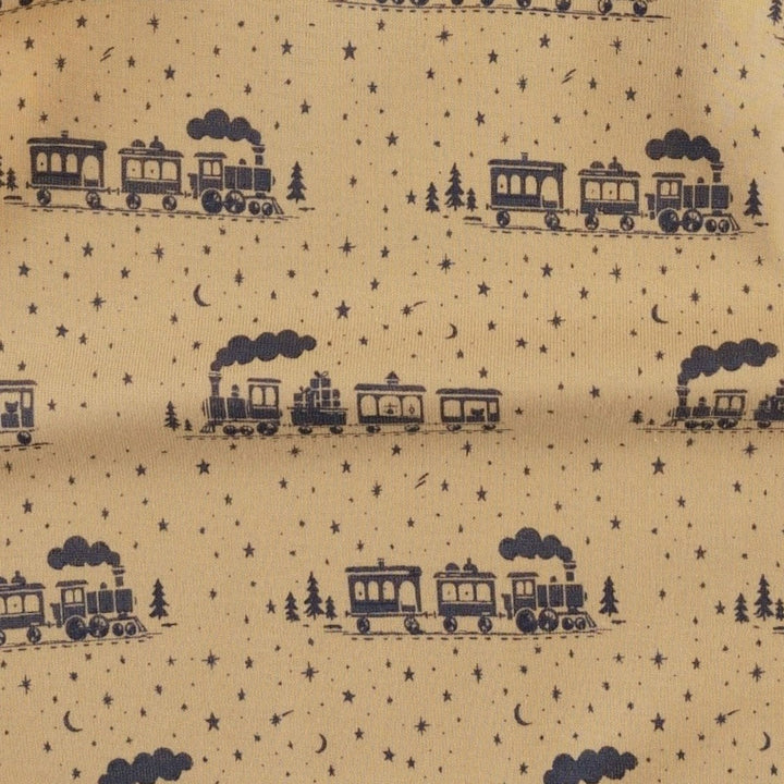 long sleeve sport union suit | gift train | organic cotton flat rib