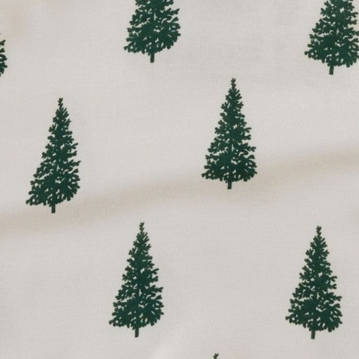 long flutter sleeve dress | mountain pine | organic cotton flat rib