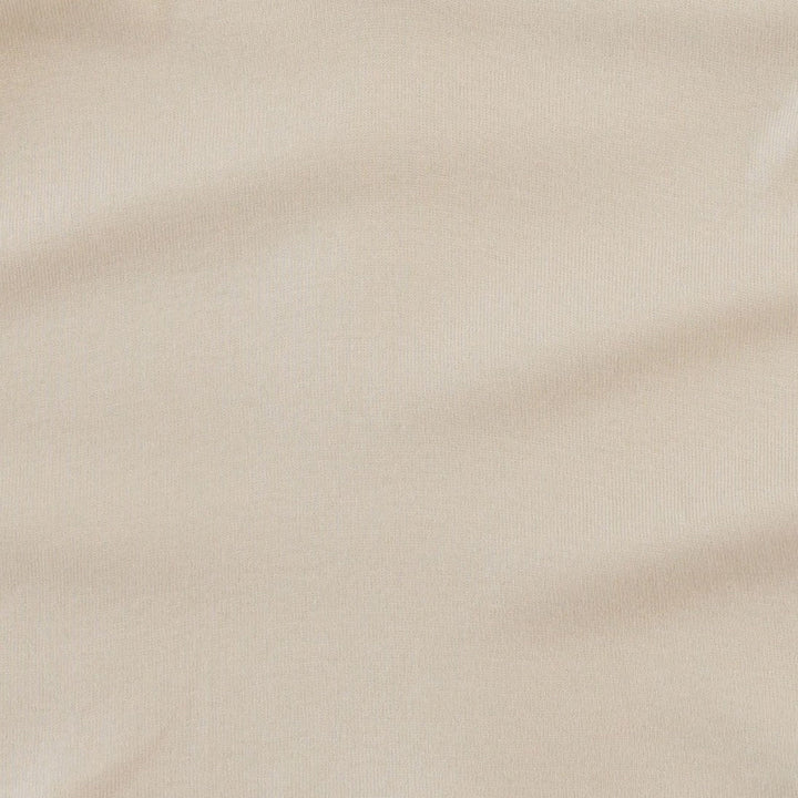 long sleeve basic henley tee | oatmeal | organic cotton flat rib