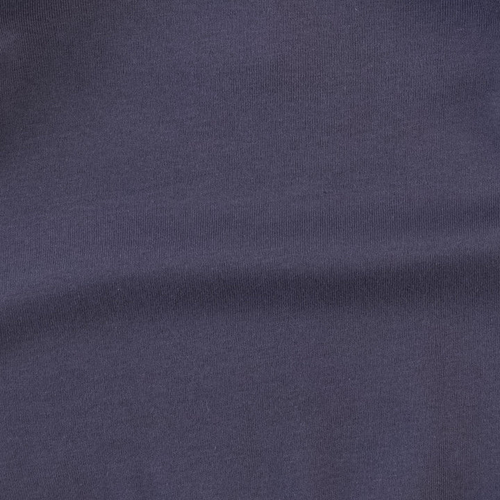 long sleeve basic henley tee | shadow blue | organic cotton flat rib