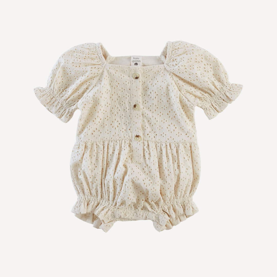 100 acre wood bubble | oatmeal | organic cotton woven eyelet