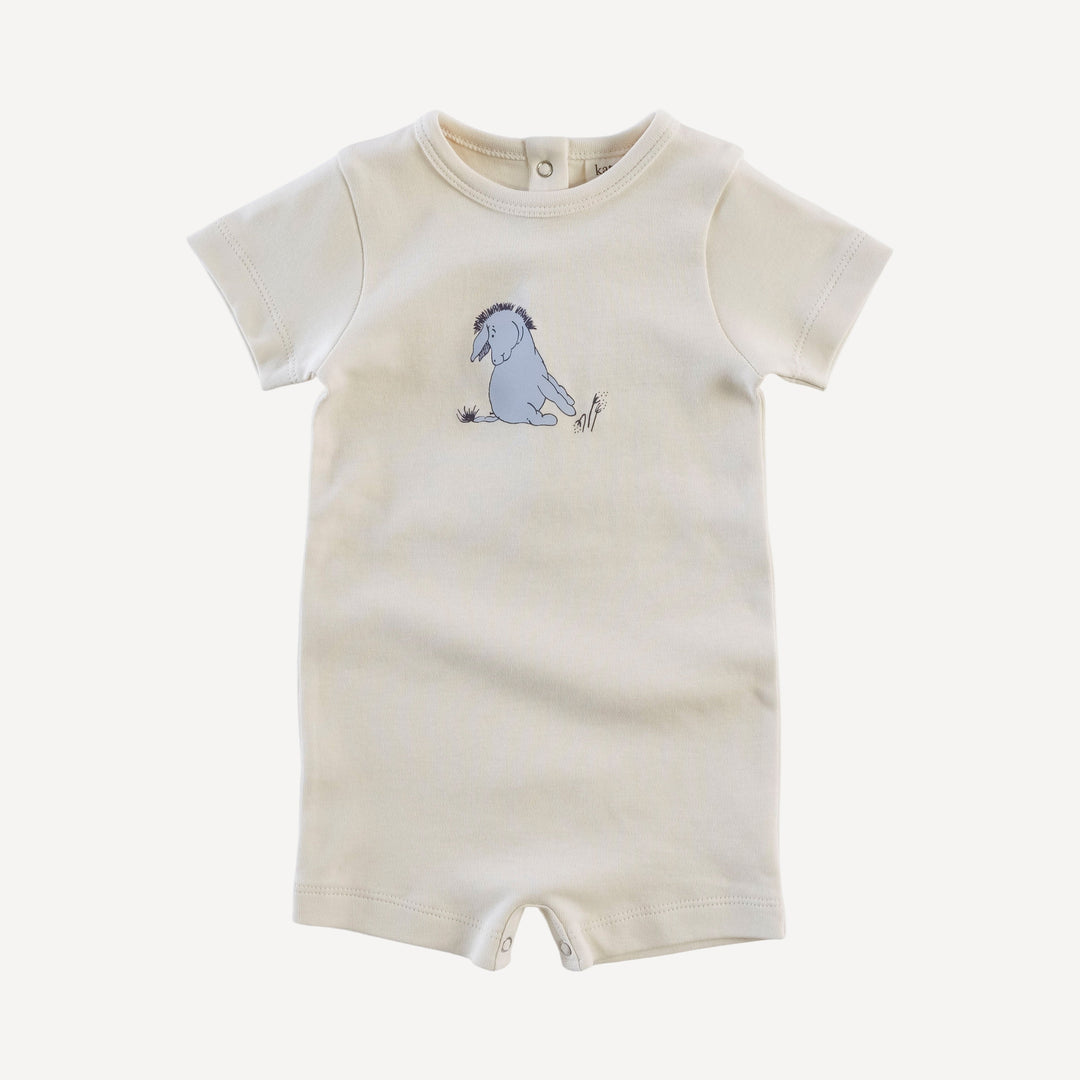 short sleeve crew neck shortie | oatmeal | organic cotton interlock