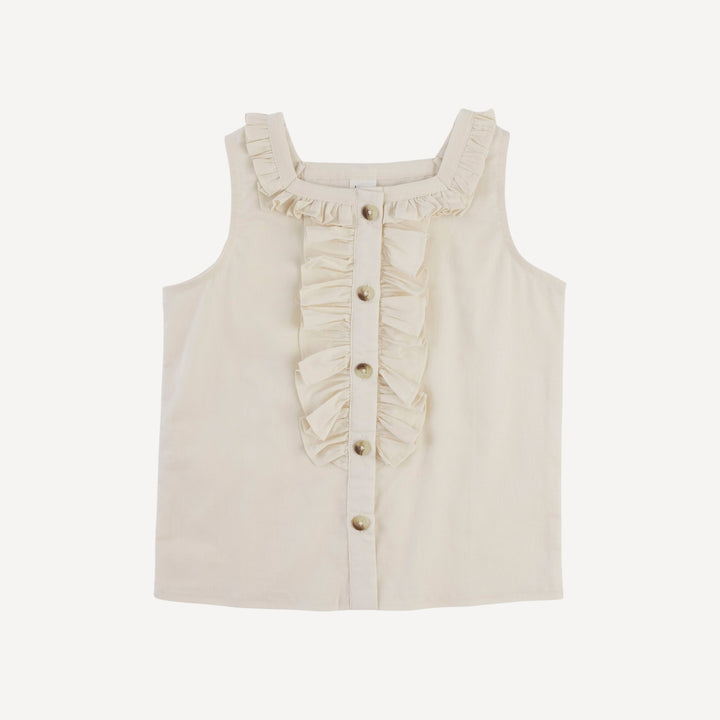 alice tank | oatmeal | organic cotton woven