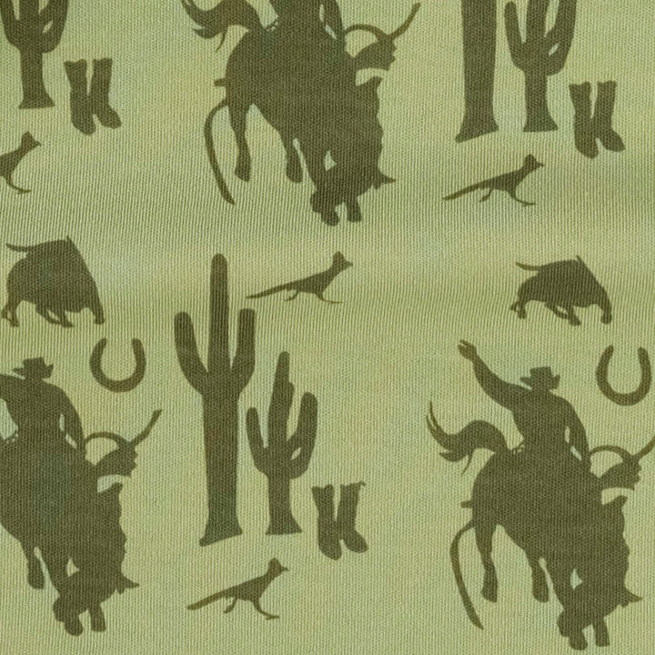 short sleeve cowboy shortie | olive cowboy | organic cotton interlock