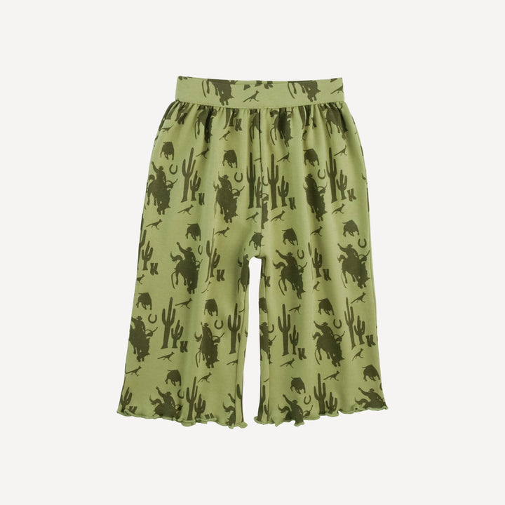 long sleeve jade set | olive cowboy | organic cotton interlock