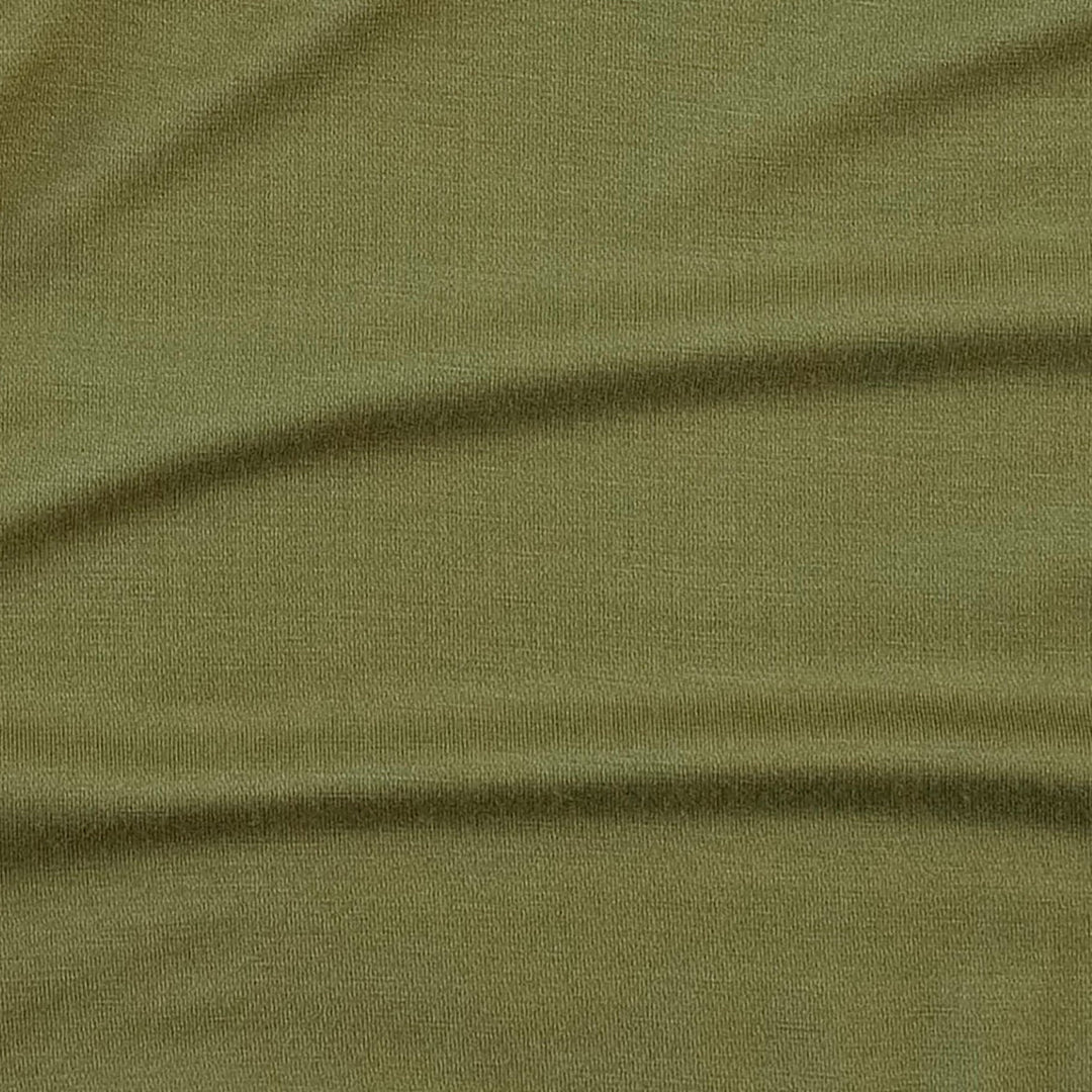 long sleeve two way zipper footie | olive leaf | bamboo