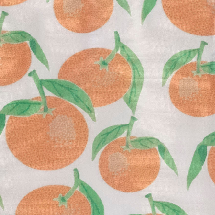 side ruffle tank swimsuit | orange clementine | swim