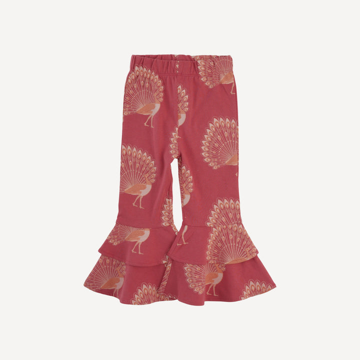 anne pant | orange peacock | organic cotton jersey