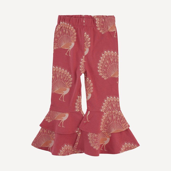 anne pant | orange peacock | organic cotton jersey