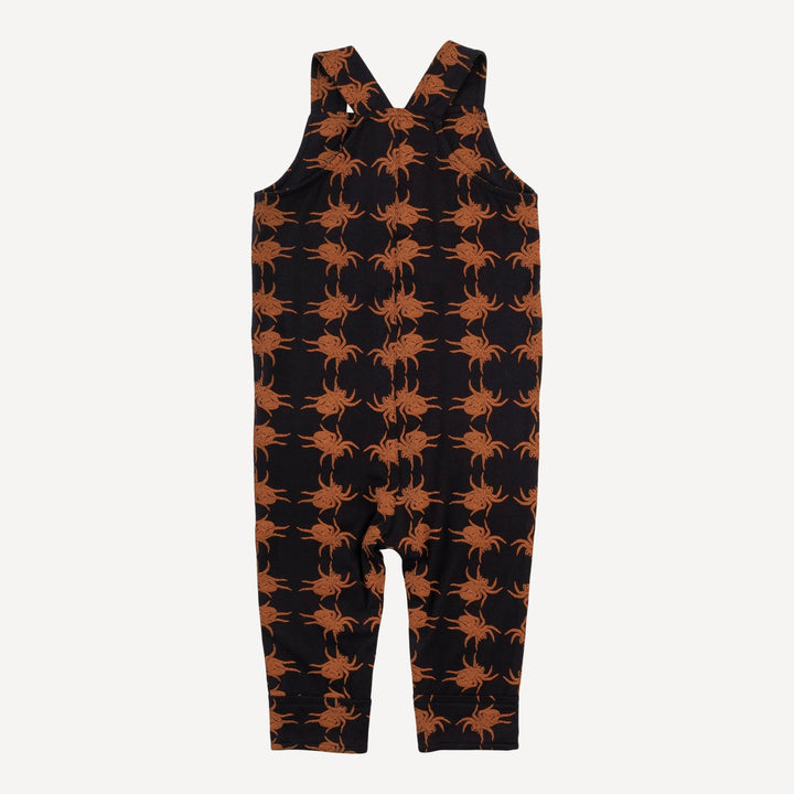 button pocket overall | orange spider | bamboo