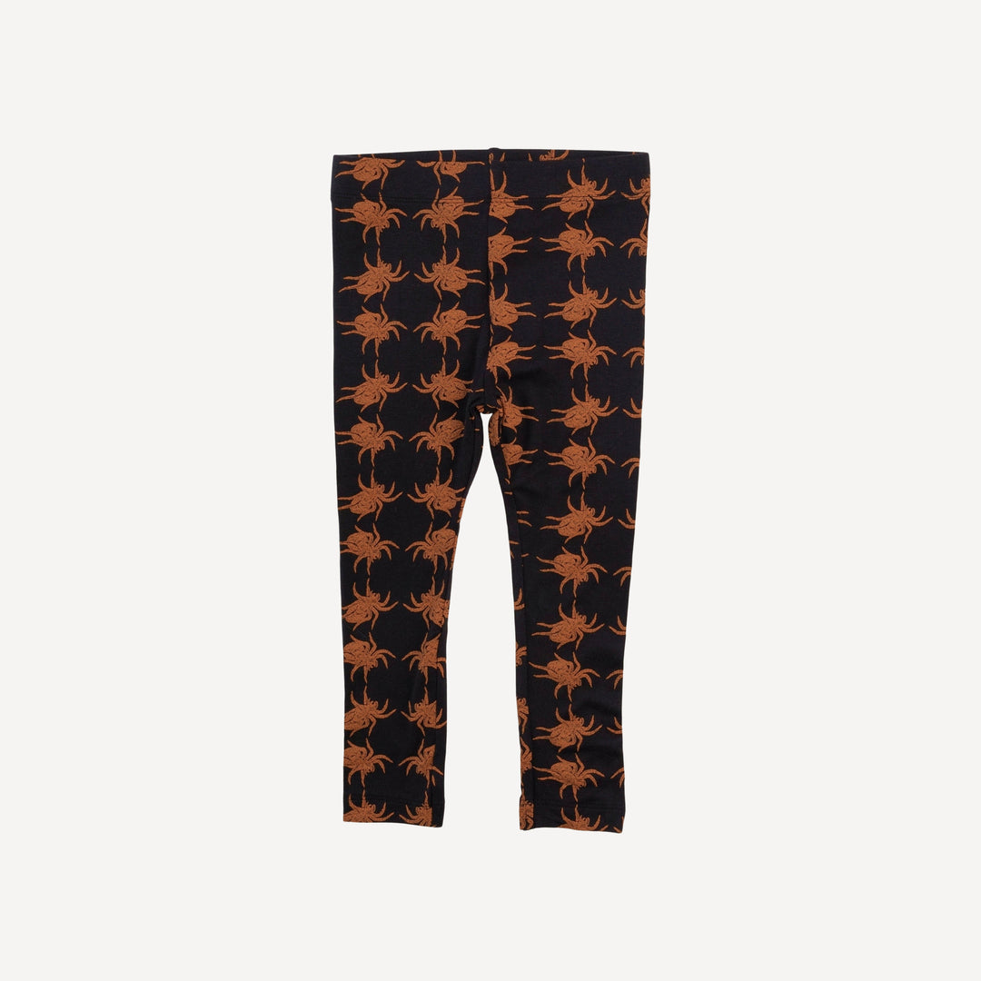 classic skinny legging | orange spider | bamboo