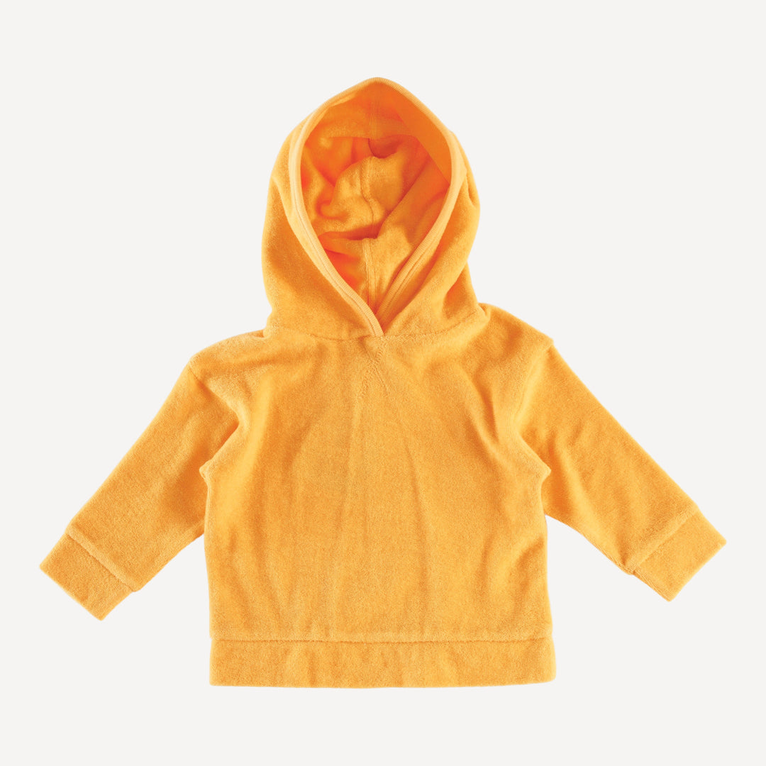 long sleeve hoodie relaxed jogger set | orange | organic cotton terry