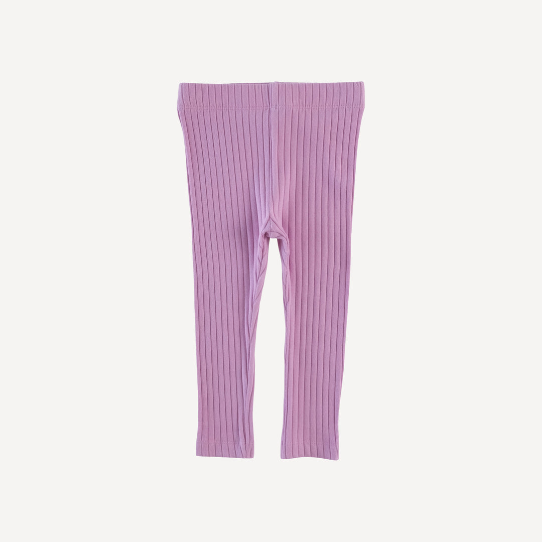 classic skinny legging | orchid | organic cotton wide rib