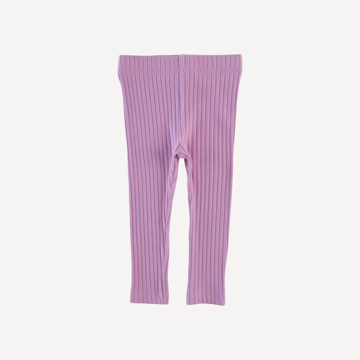 classic skinny legging | orchid | organic cotton wide rib