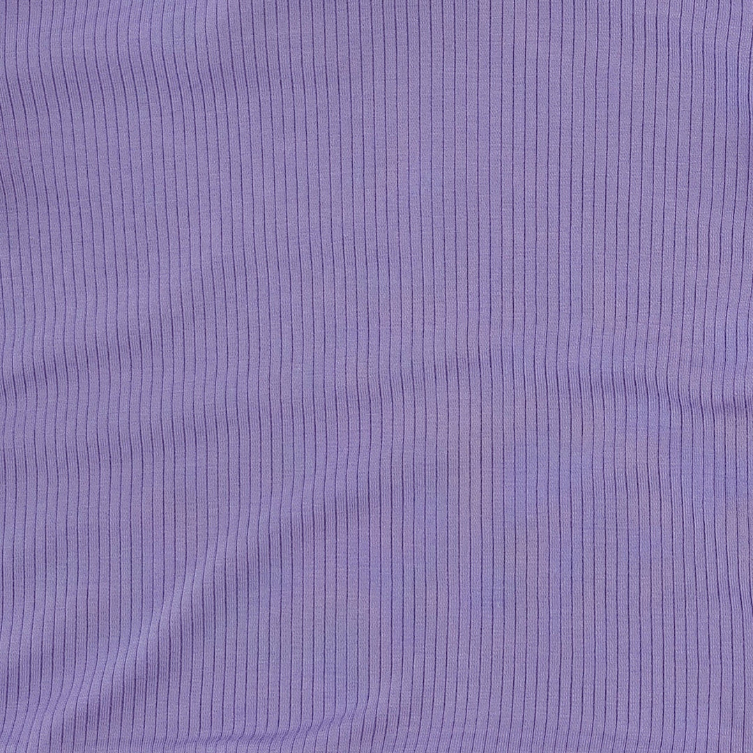 long sleeve twirl top | paisley purple | modal skinny rib