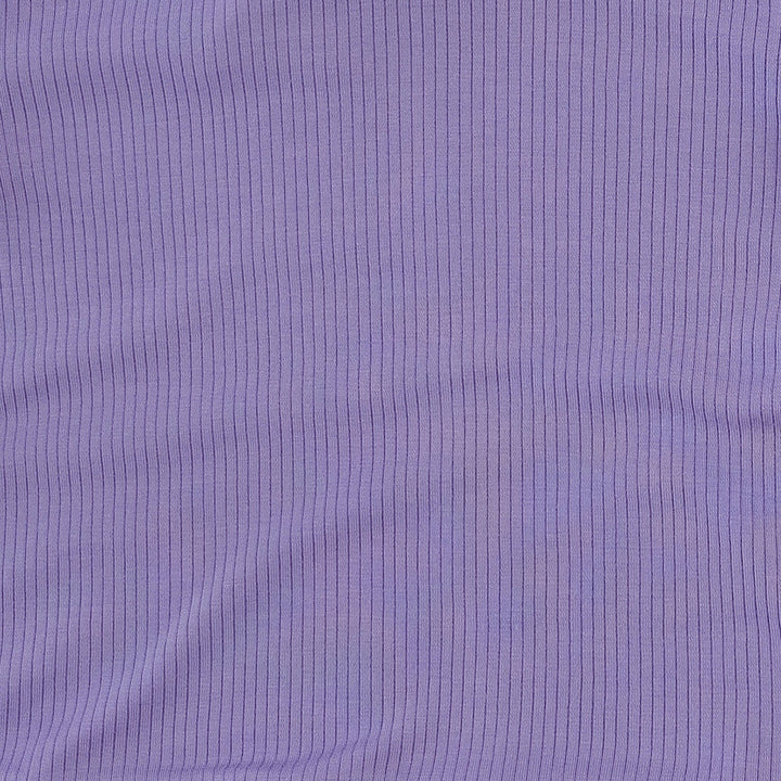 long sleeve twirl top | paisley purple | modal skinny rib