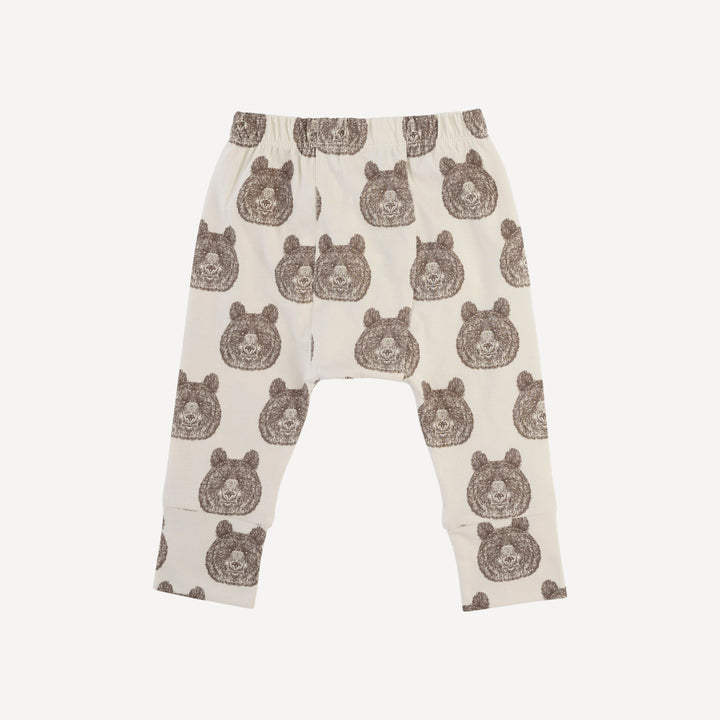 classic panda pant | papa bear | organic cotton jersey