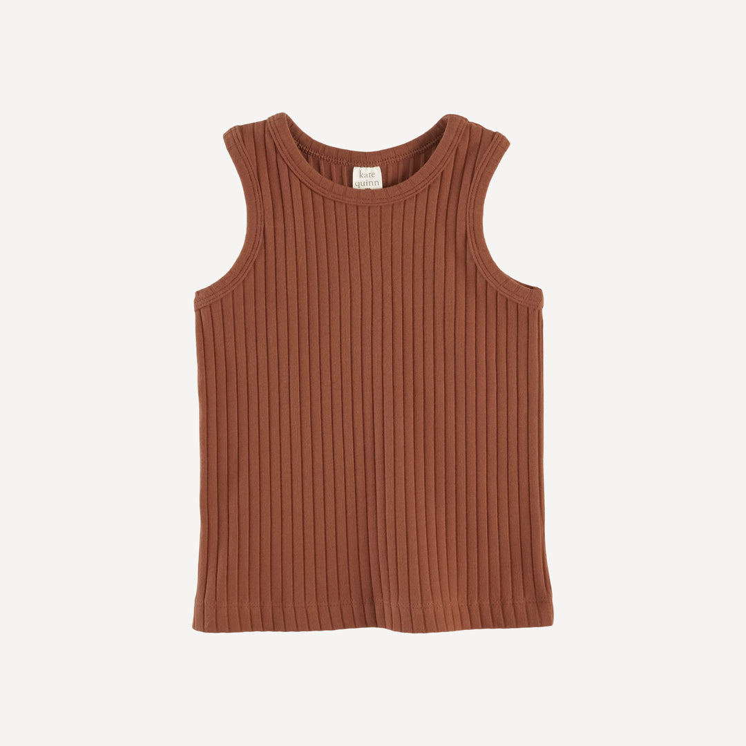 skinny tank | patina | organic cotton wide rib