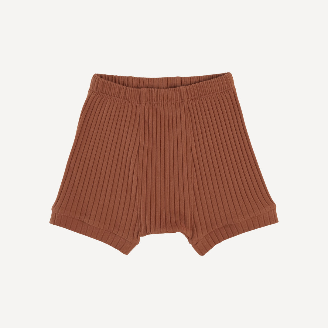 classic panda short | patina | organic cotton wide rib