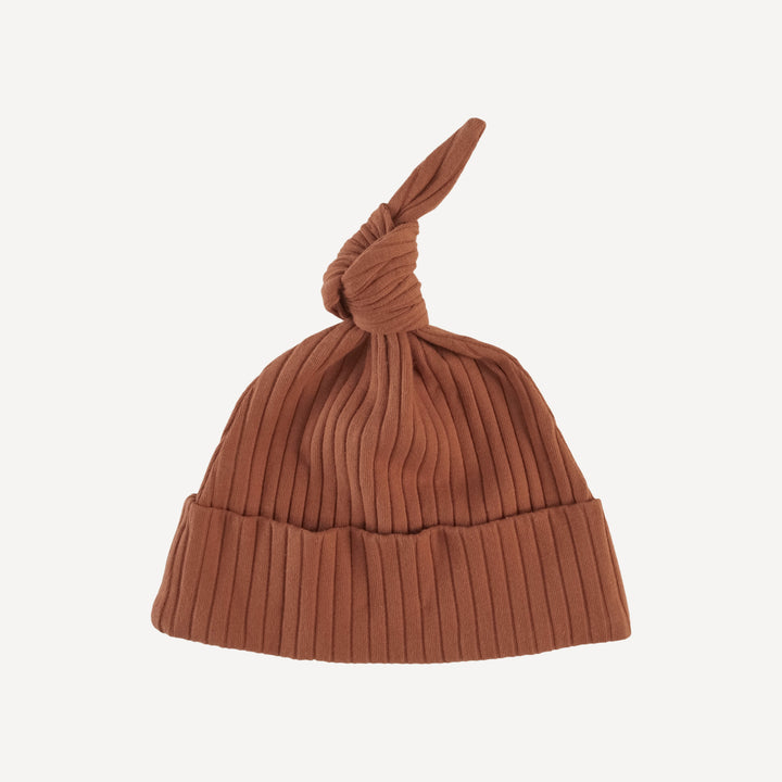 knot hat | patina | organic cotton wide rib