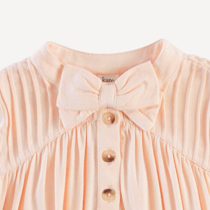 long sleeve library dress | peach cream | bamboo