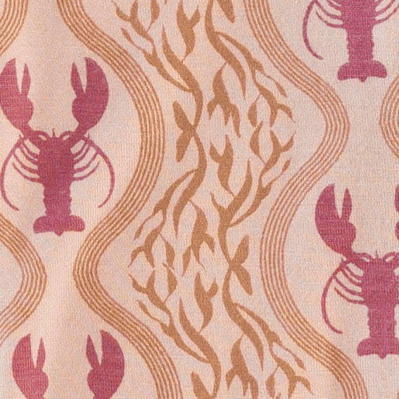 halter dress | peach lobster baroque | bamboo