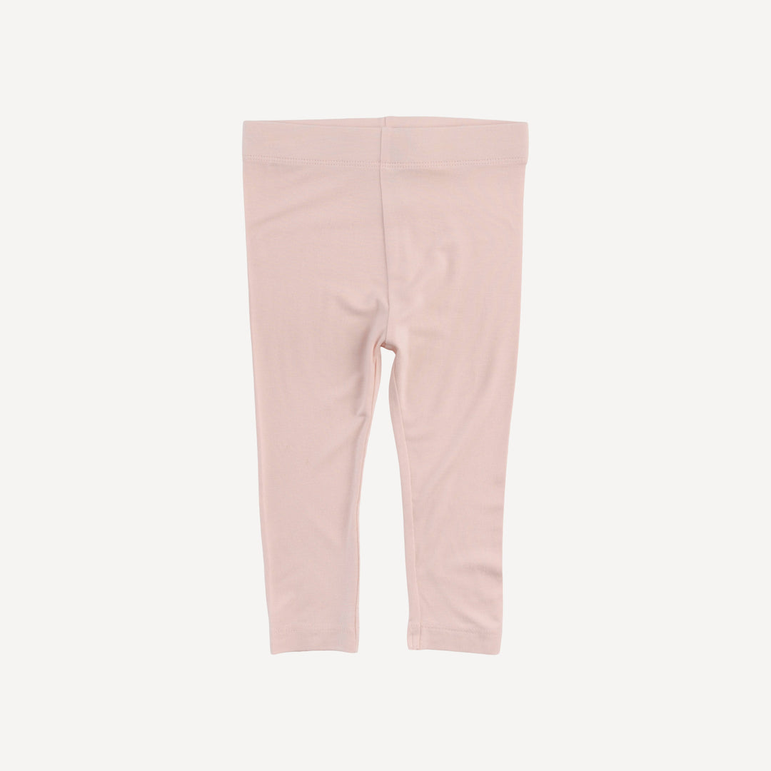 spaghetti tie henley prairie top + cropped legging set | peach lobster baroque | bamboo