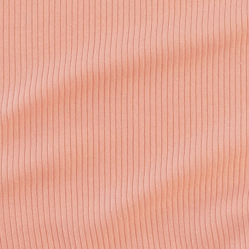 short sleeve lap neck bodysuit | peach quartz | modal skinny rib