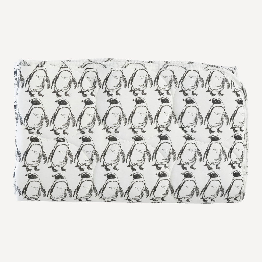 classic quilt | penguin | organic cotton single rib