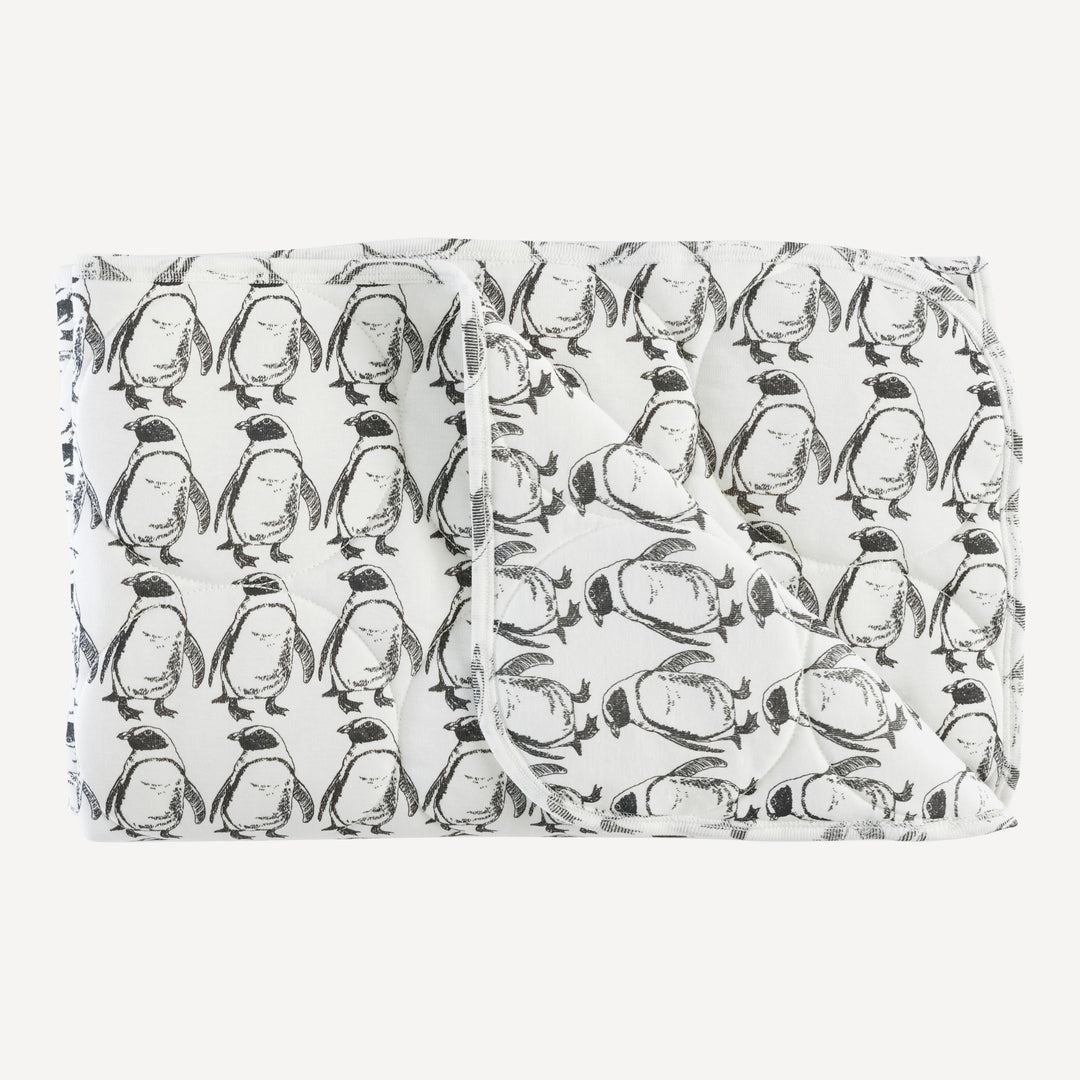 classic quilt | penguin | organic cotton single rib