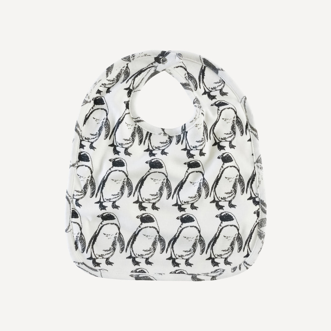 bib | penguin | organic cotton single rib