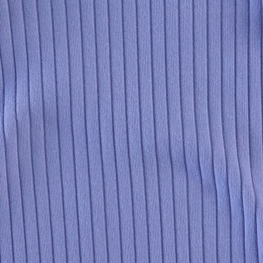 PREORDER flutter sleeve dress | periwinkle | organic cotton wide rib