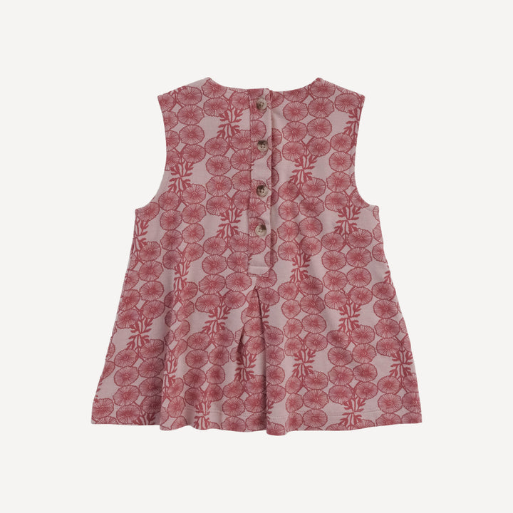 sleeveless button tab top | petunia | bamboo