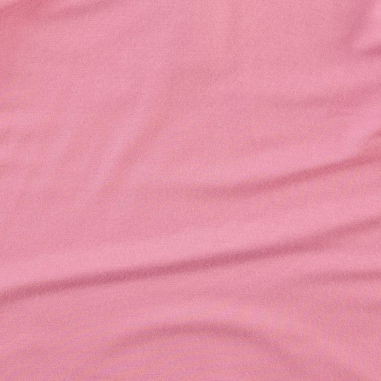 short sleeve ruffle collar top | pink carnation | bamboo