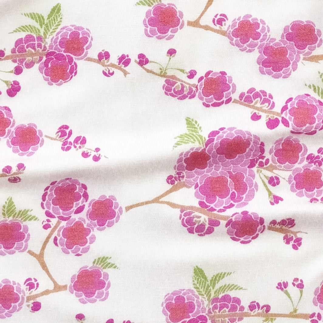 spaghetti tie ballerina top | pink cherry blossom | bamboo