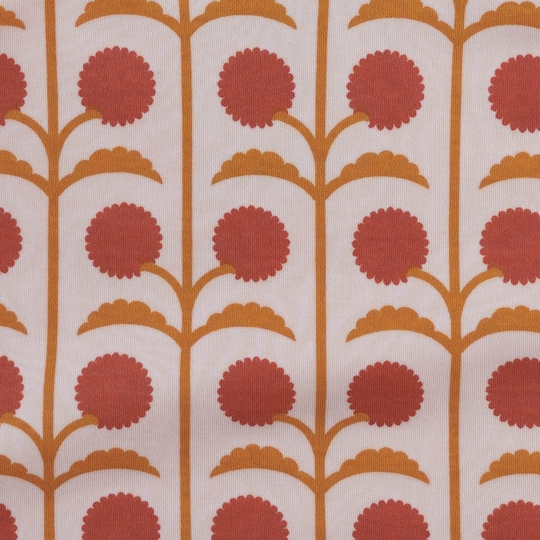 spaghetti tie prairie top + bike short set | pink dandelion puff | organic cotton interlock