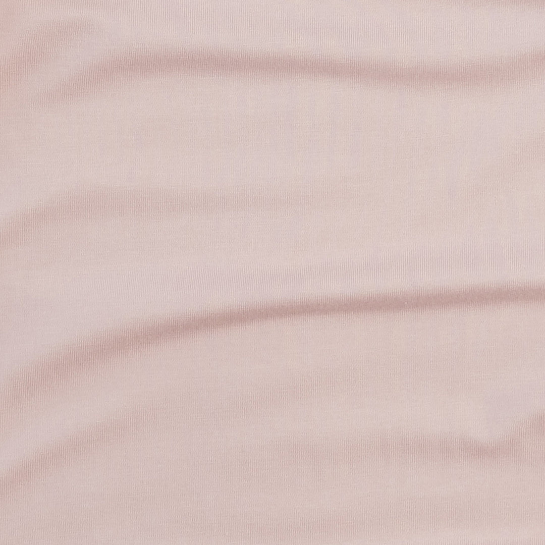 short sleeve ruffle henley tee | pink dogwood | bamboo