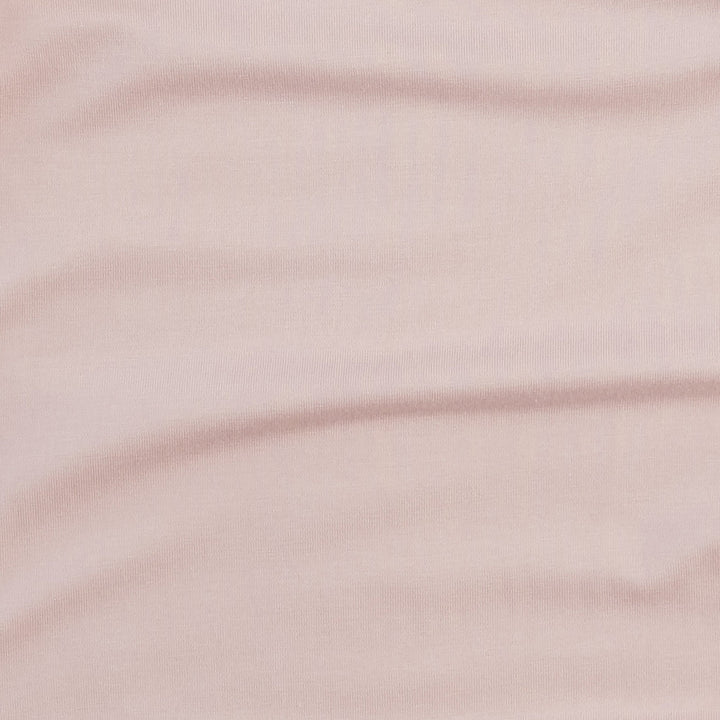 short sleeve ruffle henley tee | pink dogwood | bamboo