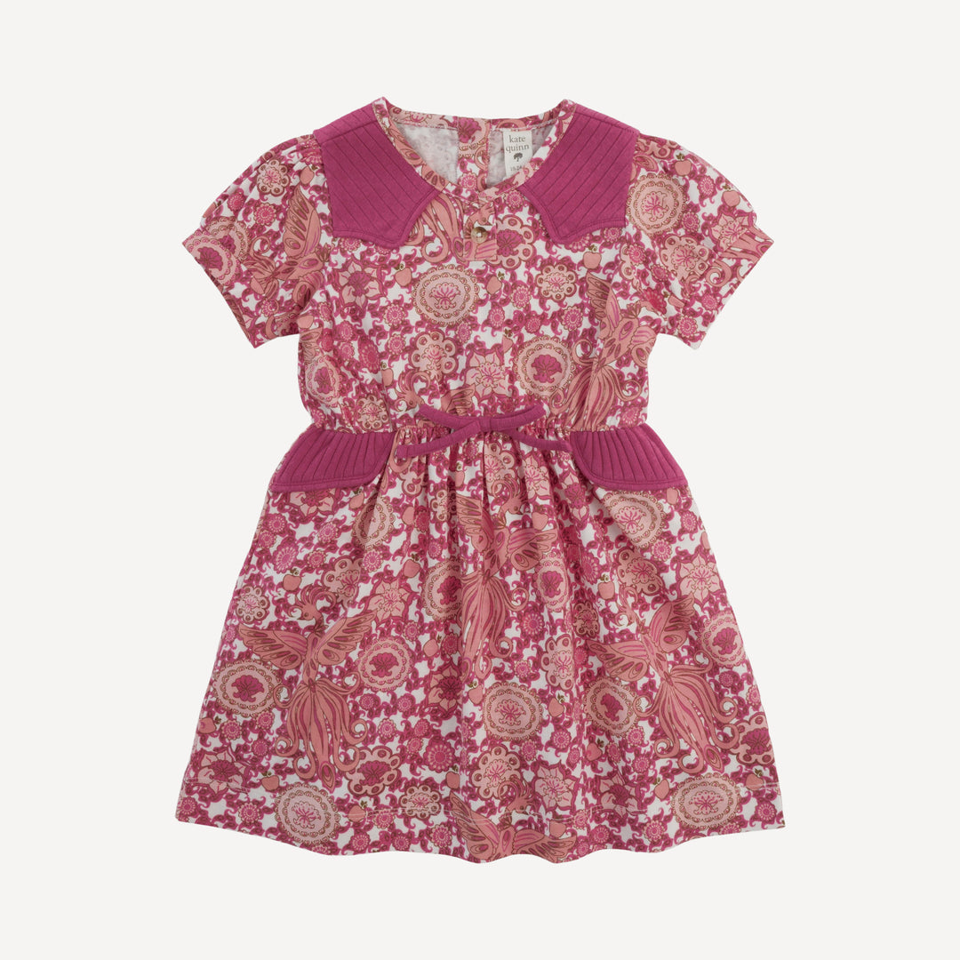 cloud dress | pink firebird | organic cotton jersey