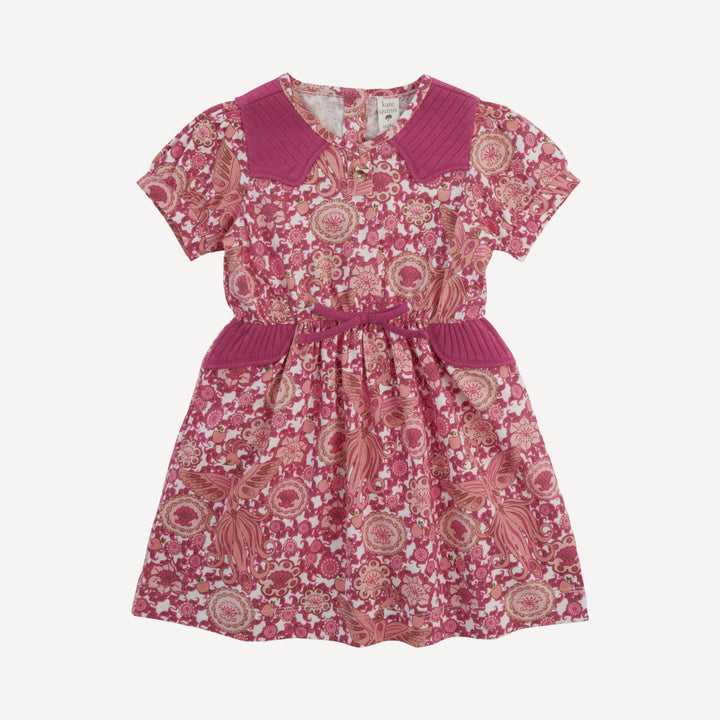 cloud dress | pink firebird | organic cotton jersey