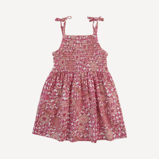 short sleeve twirl dress | jade ditsy floral | organic cotton jersey