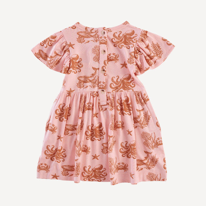 colette dress | pink nautical toile | bamboo
