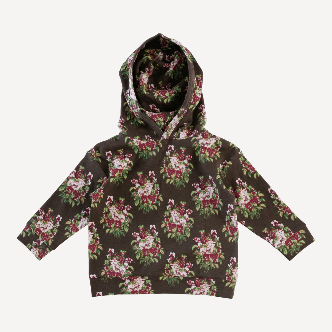 long sleeve hooded relaxed jogger set | pink pansey | organic cotton interlock