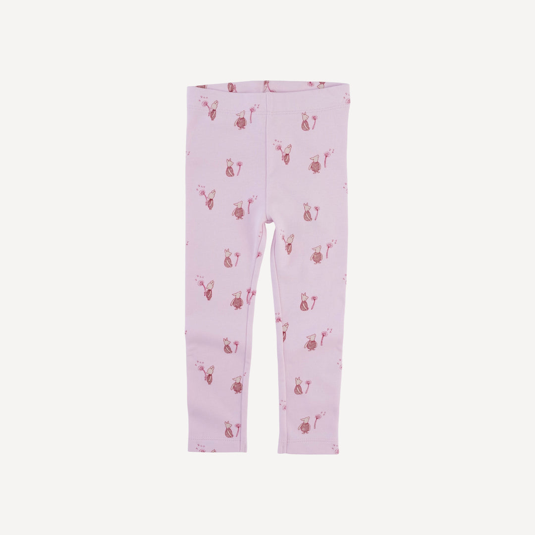 classic legging | pink piglet | organic cotton interlock