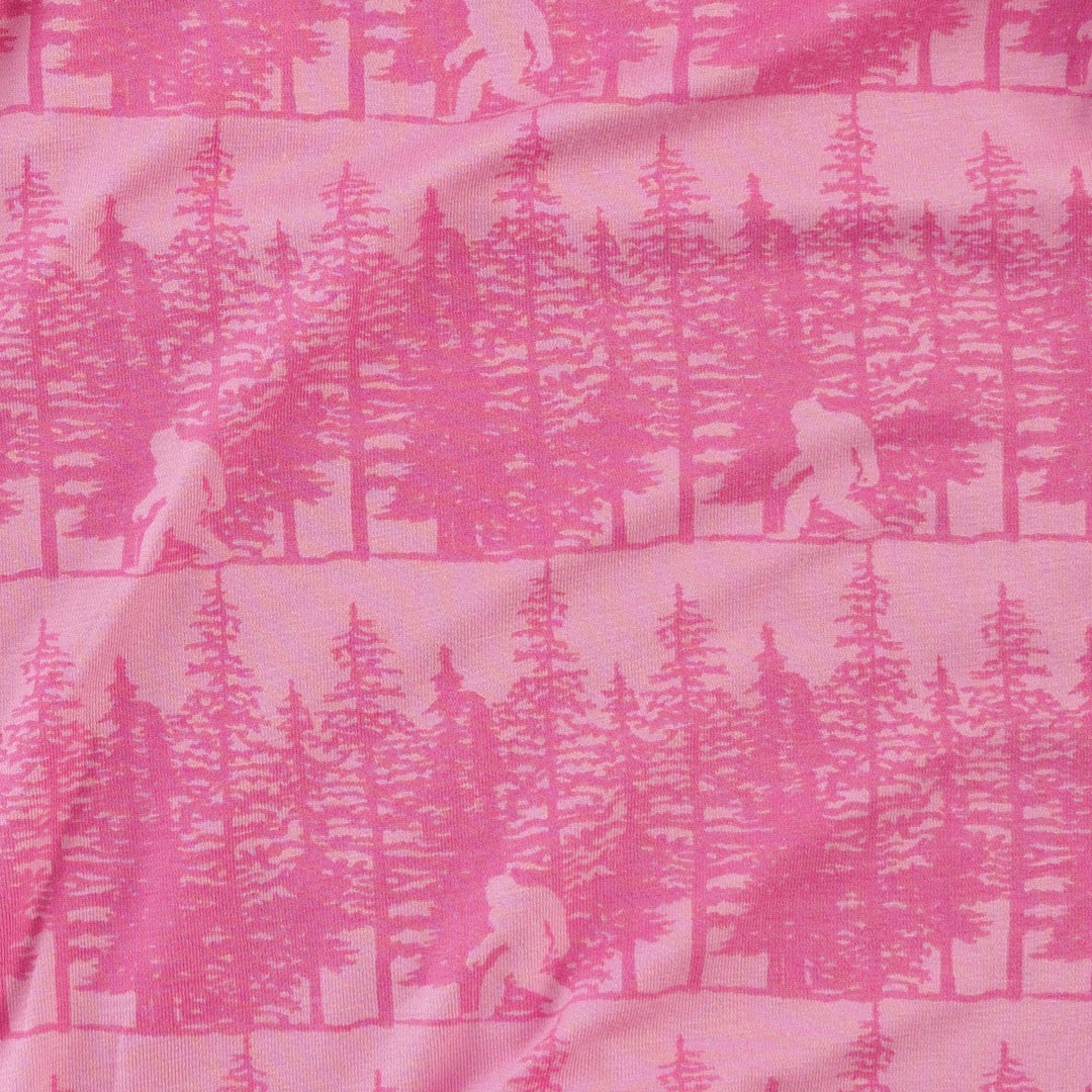 long sleeve ruffle tiered gathered top | pink sasquatch | bamboo